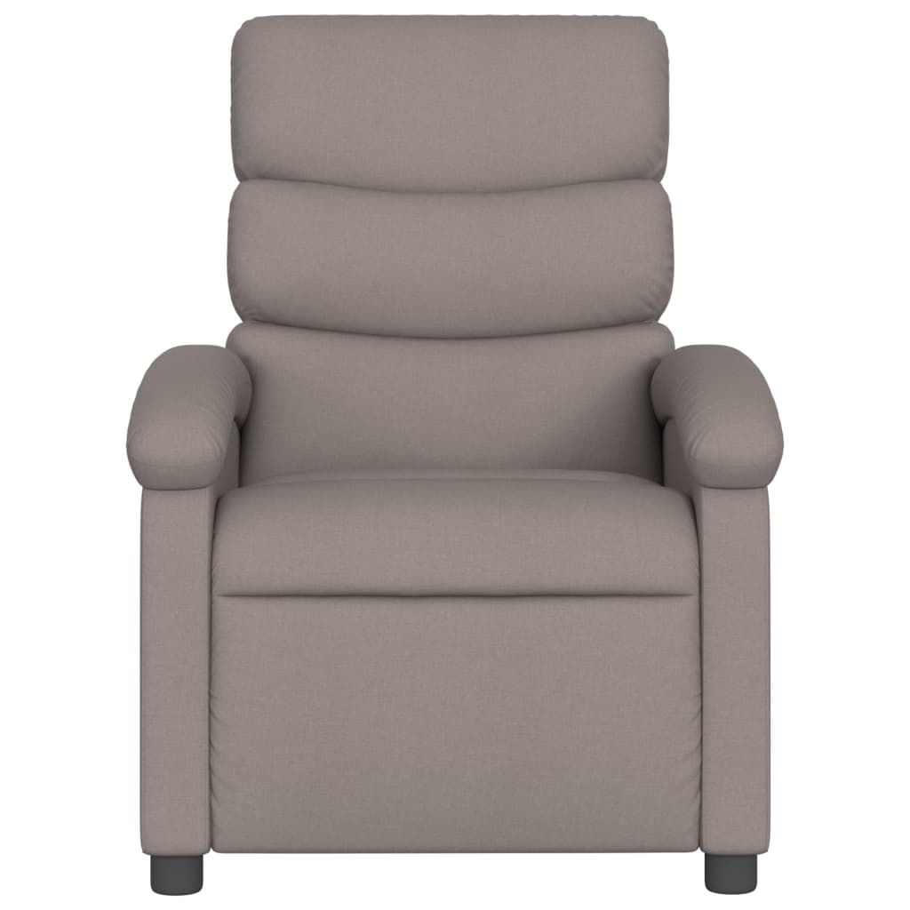 Fauteuil inclinable électrique Taupe Tissu
