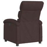 Fauteuil de massage inclinable électrique Marron foncé Tissu