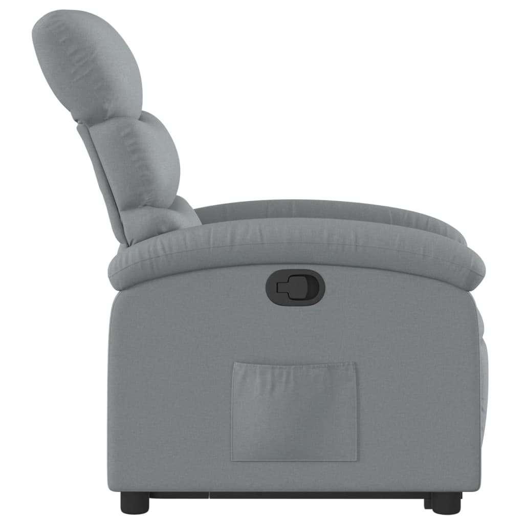 Fauteuil inclinable Gris clair Tissu