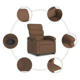 Fauteuil inclinable Marron Tissu
