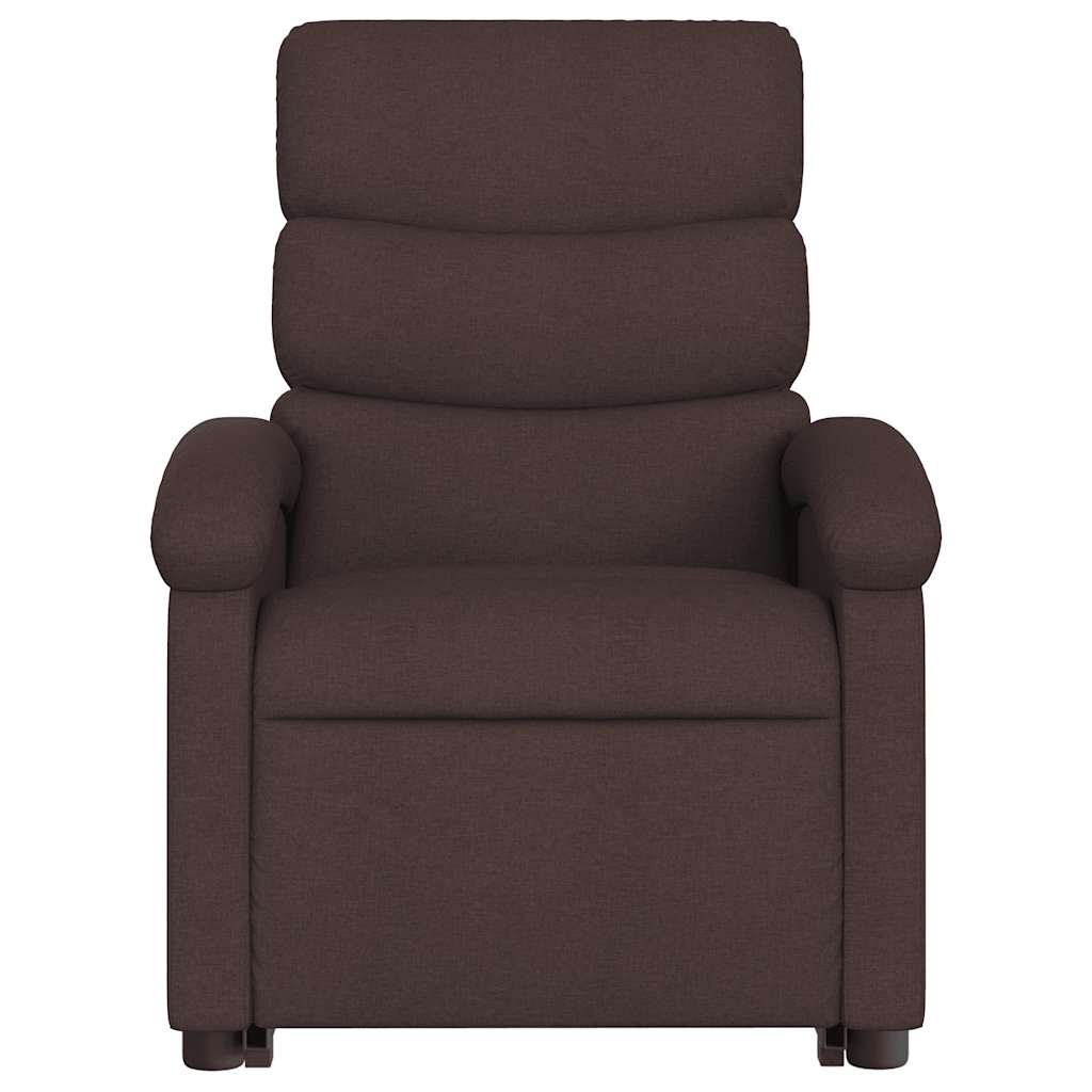 Fauteuil inclinable marron foncé tissu