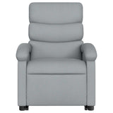 Fauteuil de massage inclinable Gris clair Tissu