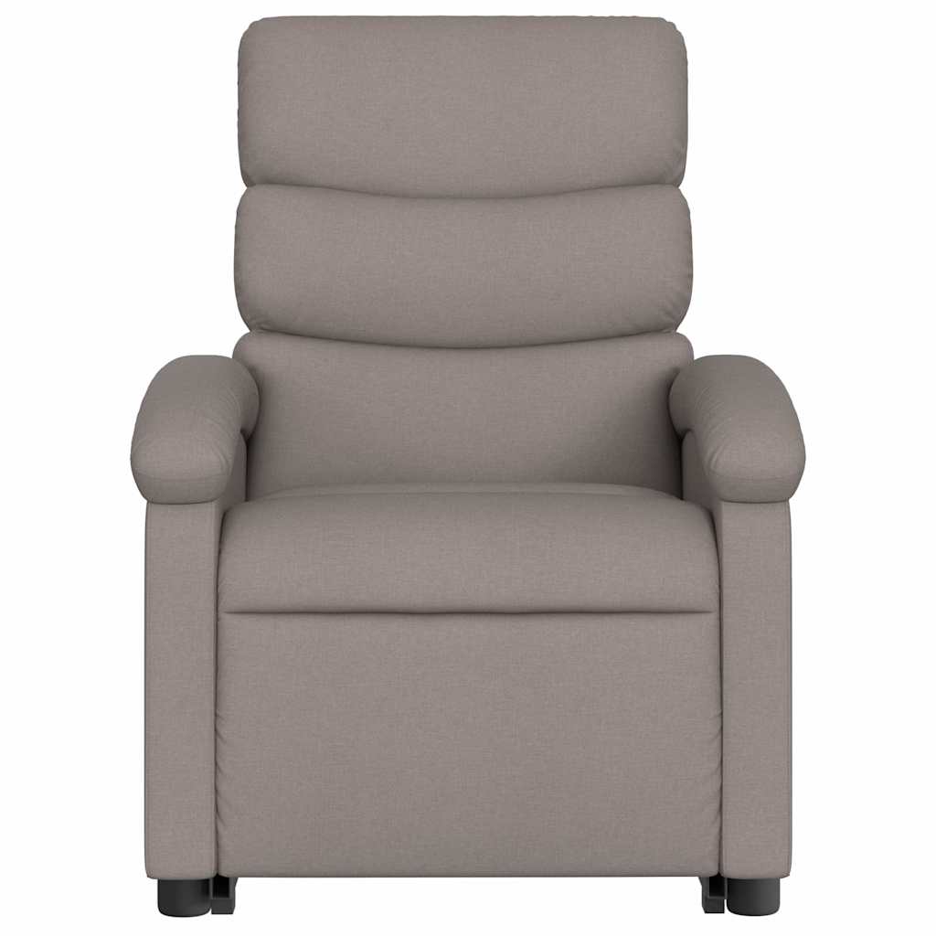 Fauteuil inclinable électrique taupe tissu