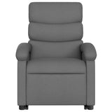 Fauteuil inclinable de massage électrique Gris foncé Tissu