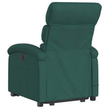 Fauteuil inclinable de massage électrique Vert foncé Tissu