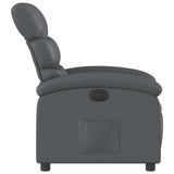 Fauteuil inclinable électrique Gris Similicuir