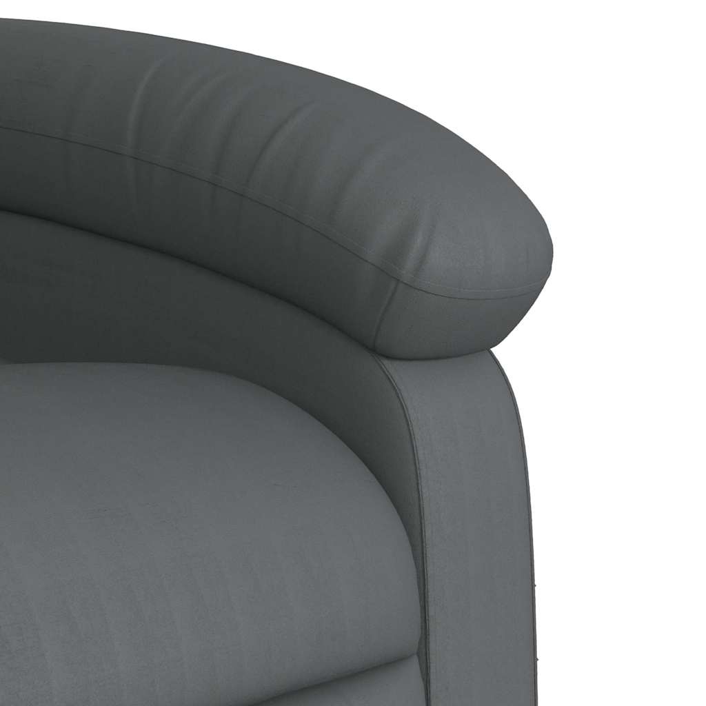 Fauteuil inclinable électrique Gris Similicuir