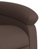 Fauteuil inclinable marron similicuir
