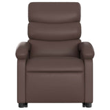 Fauteuil inclinable de massage Marron Similicuir