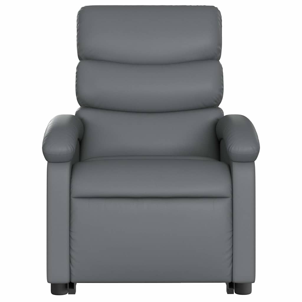 Fauteuil inclinable électrique gris similicuir