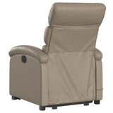 Fauteuil inclinable de massage électrique cappuccino similicuir