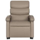 Fauteuil inclinable de massage électrique cappuccino similicuir