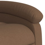 Fauteuil inclinable électrique Marron Tissu