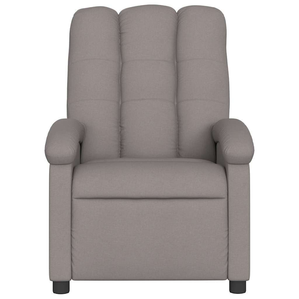 Fauteuil inclinable électrique Taupe Tissu