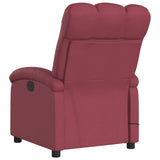 Fauteuil de massage inclinable électrique Rouge bordeaux Tissu