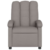 Fauteuil de massage inclinable électrique Taupe Tissu