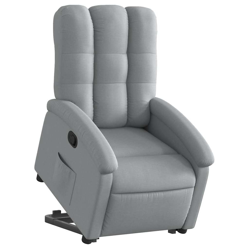 Fauteuil inclinable Gris clair Tissu