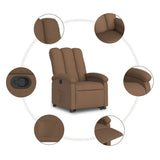 Fauteuil inclinable Marron Tissu