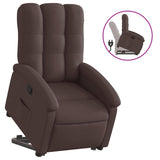 Fauteuil inclinable marron foncé tissu