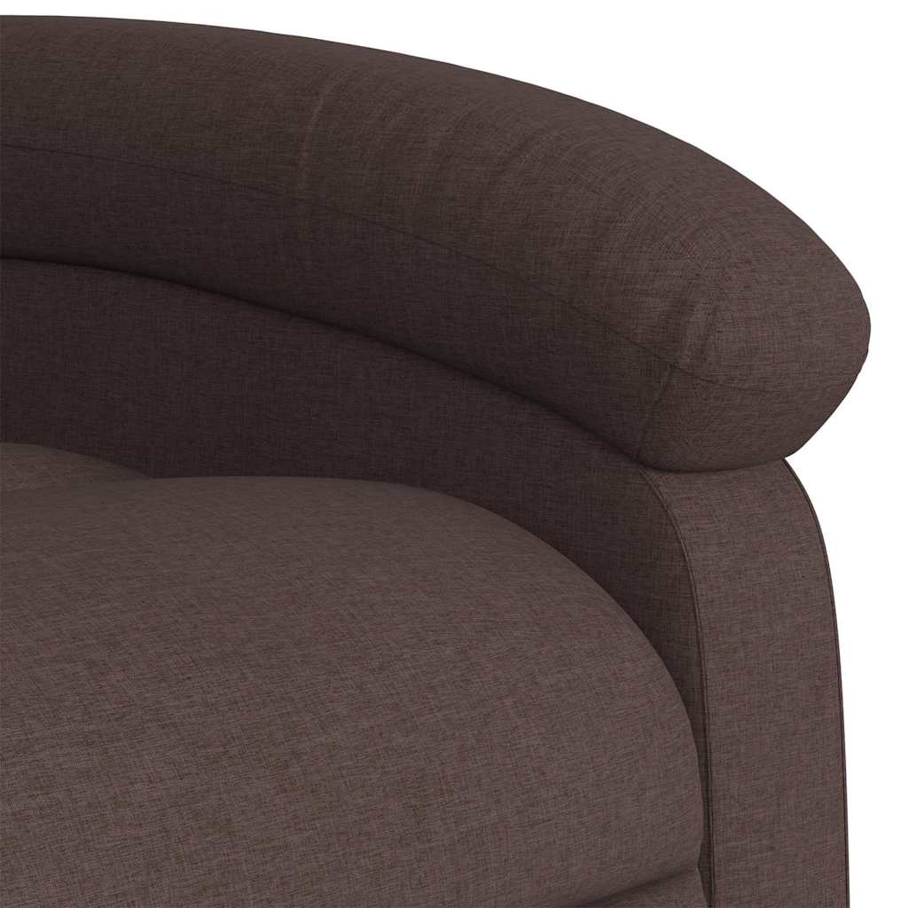 Fauteuil inclinable marron foncé tissu