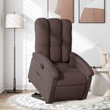 Fauteuil inclinable marron foncé tissu