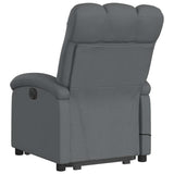 Fauteuil de massage inclinable Gris foncé Tissu
