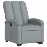 Fauteuil inclinable électrique gris clair tissu