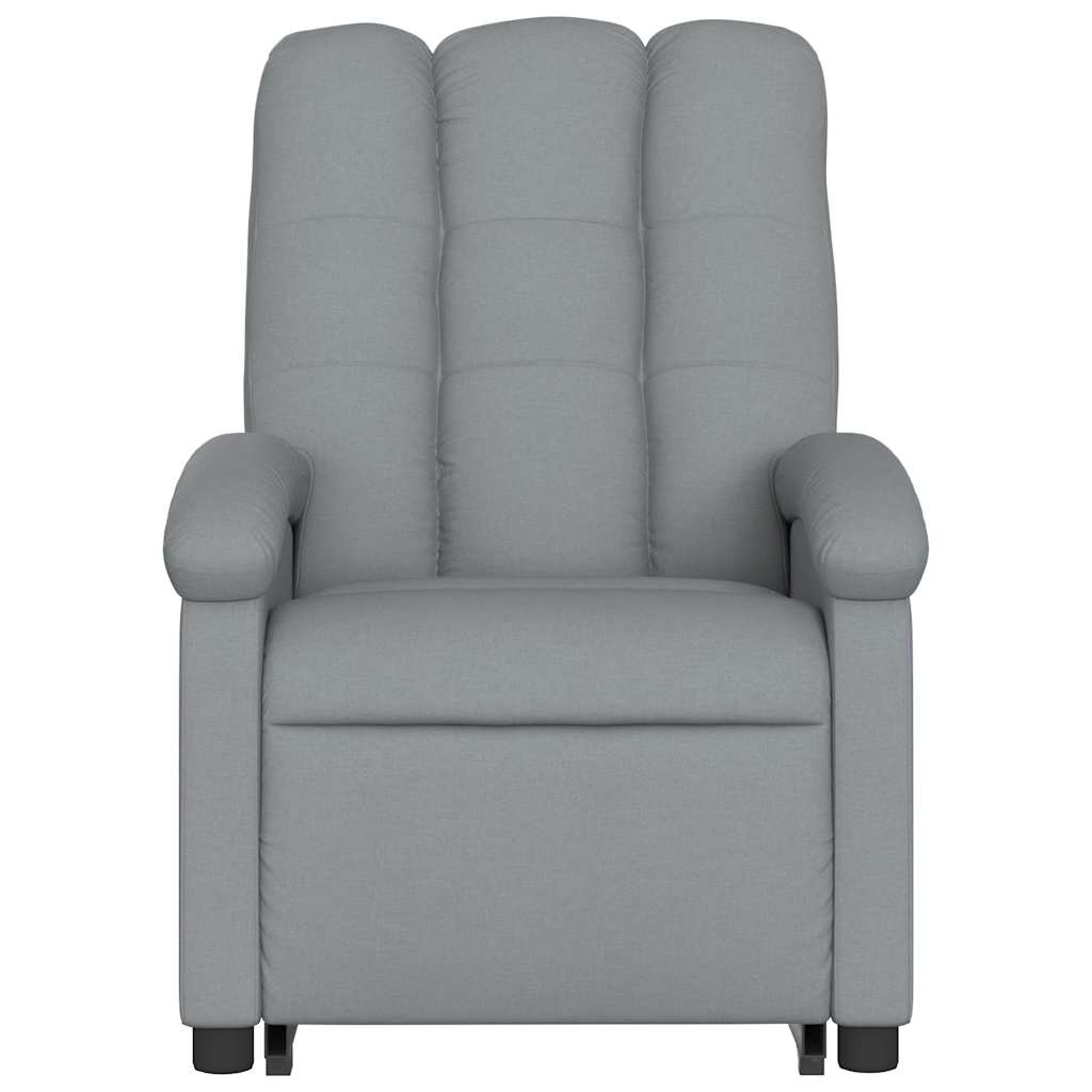 Fauteuil inclinable électrique gris clair tissu