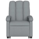 Fauteuil inclinable électrique gris clair tissu