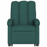 Fauteuil inclinable électrique vert foncé tissu