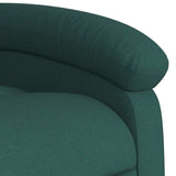 Fauteuil inclinable électrique vert foncé tissu