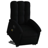 Fauteuil inclinable de massage électrique Noir Tissu