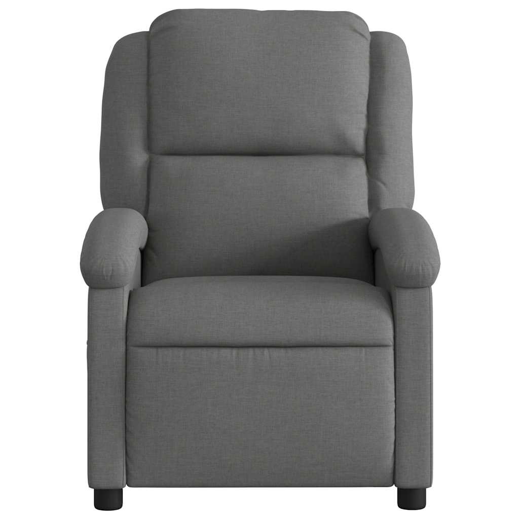 Fauteuil inclinable électrique Gris foncé Tissu