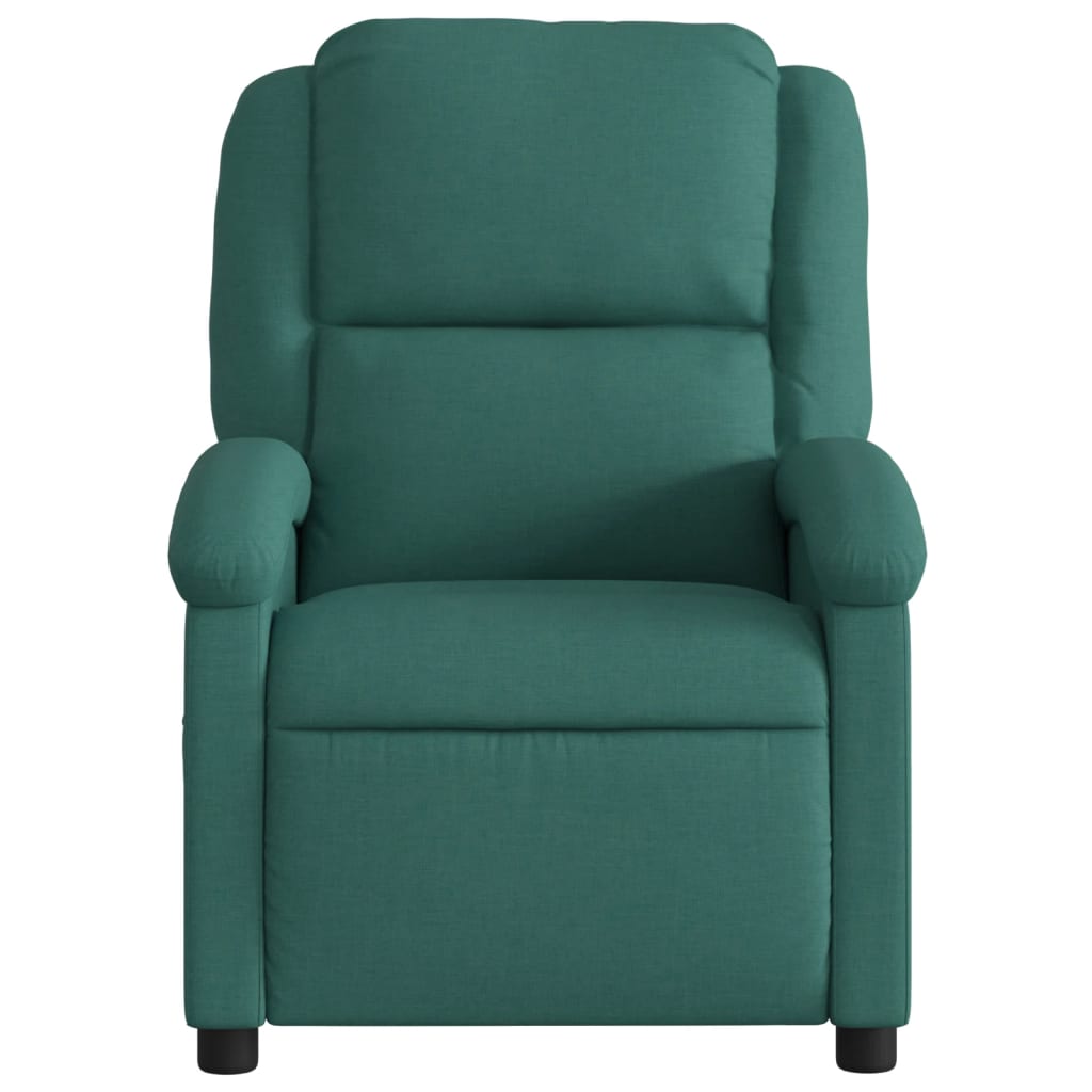 Fauteuil inclinable électrique Vert foncé Tissu