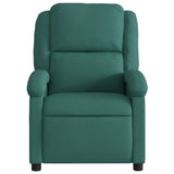 Fauteuil inclinable électrique Vert foncé Tissu
