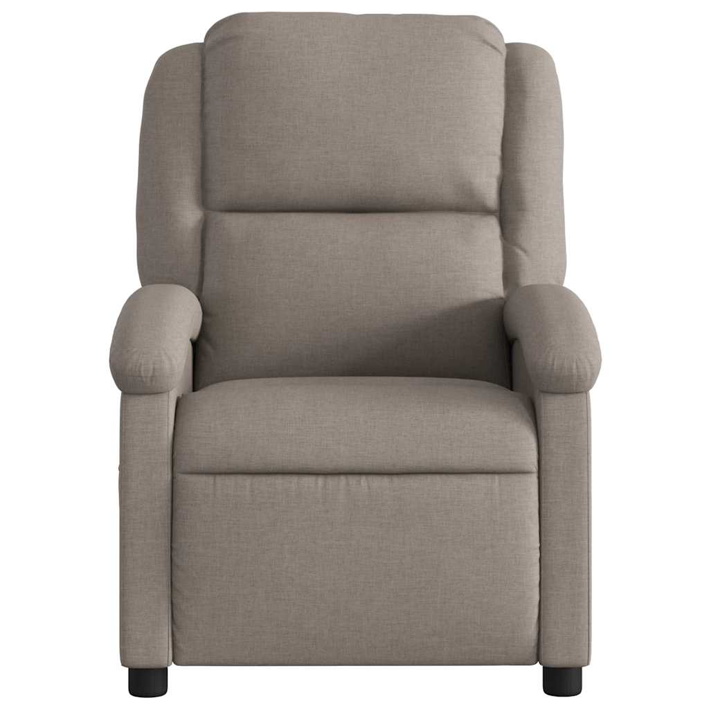 Fauteuil inclinable électrique Taupe Tissu