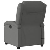 Fauteuil inclinable de massage électrique gris foncé tissu