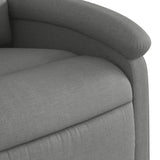 Fauteuil inclinable de massage électrique gris foncé tissu