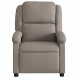 Fauteuil de massage inclinable électrique Taupe Tissu