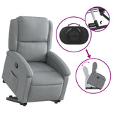 Fauteuil inclinable Gris clair Tissu