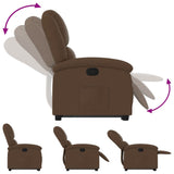 Fauteuil inclinable Marron Tissu