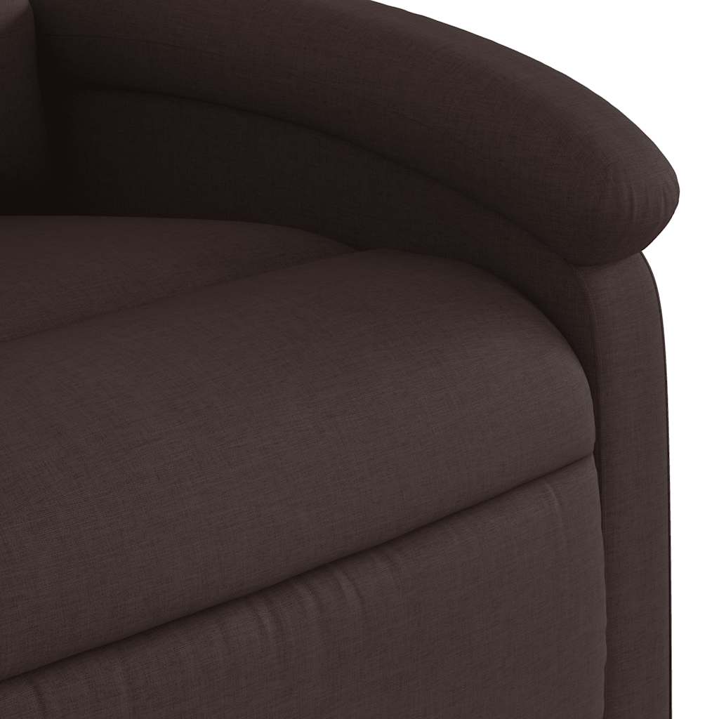 Fauteuil inclinable marron foncé tissu