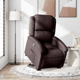 Fauteuil inclinable marron foncé tissu