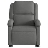 Fauteuil de massage inclinable Gris foncé Tissu