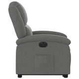 Fauteuil inclinable électrique gris foncé tissu