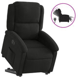 Fauteuil inclinable électrique noir tissu