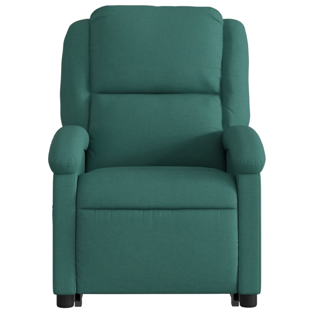 Fauteuil inclinable électrique vert foncé tissu