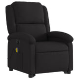 Fauteuil inclinable de massage électrique Noir Tissu