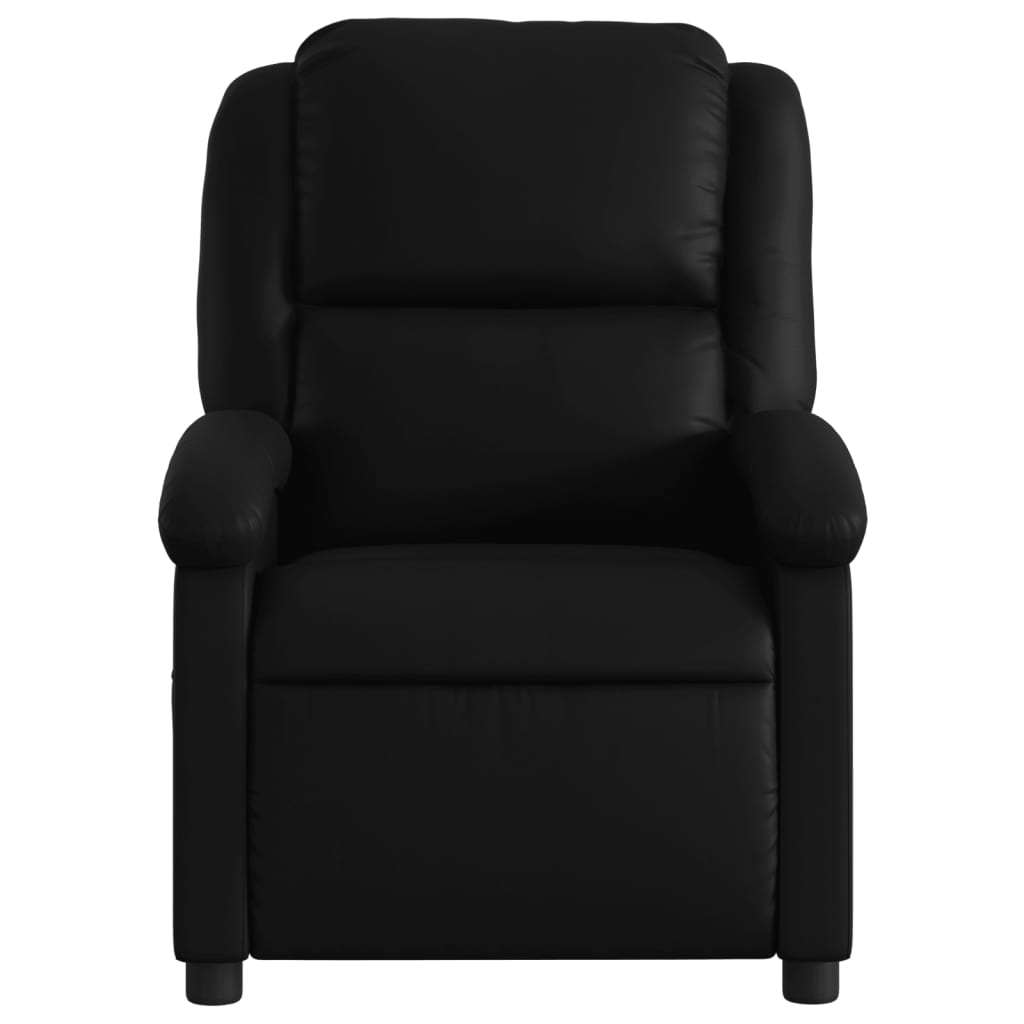 Fauteuil inclinable électrique Noir Similicuir