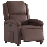 Fauteuil inclinable électrique Marron Similicuir